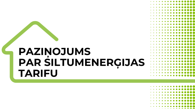 Paziņojums par siltumenerģijas tarifu