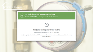Skaitītāju rādījumus turpmāk varēs nodot arī SIA “Ķekavas nami” mājaslapā